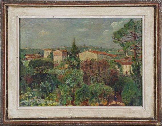 Hans Purrmann - Landschaft bei Galluzzo - Rahmenbild