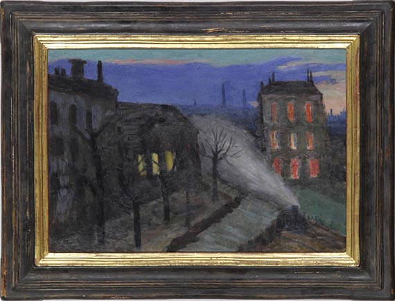 Gabriele Münter - Blick auf Rue Lamblardie, Paris - Rahmenbild