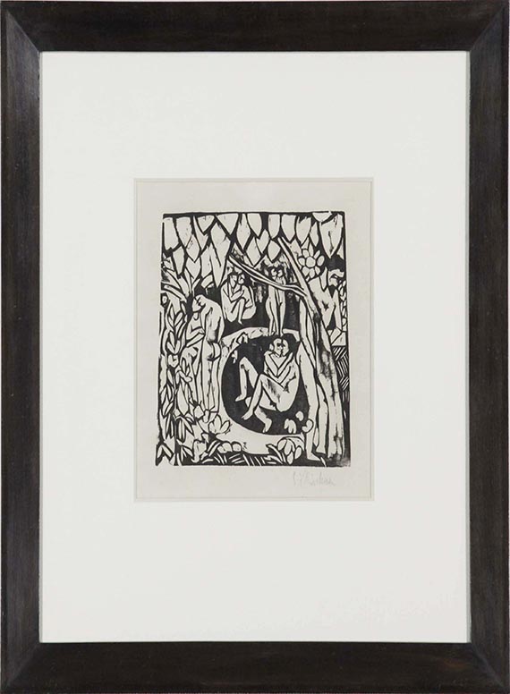 Ernst Ludwig Kirchner - Liebesgarten - Rahmenbild