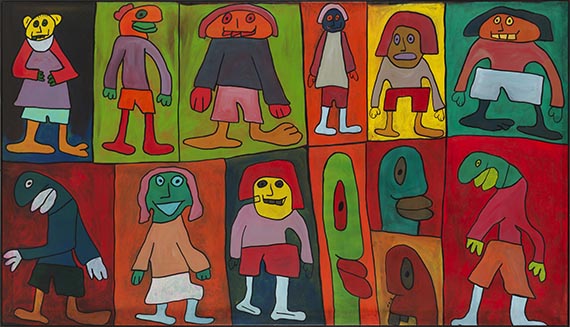 Thierry Noir - "im März erträgt man noch gern seinen Slip, im April macht was man will" - Rahmenbild