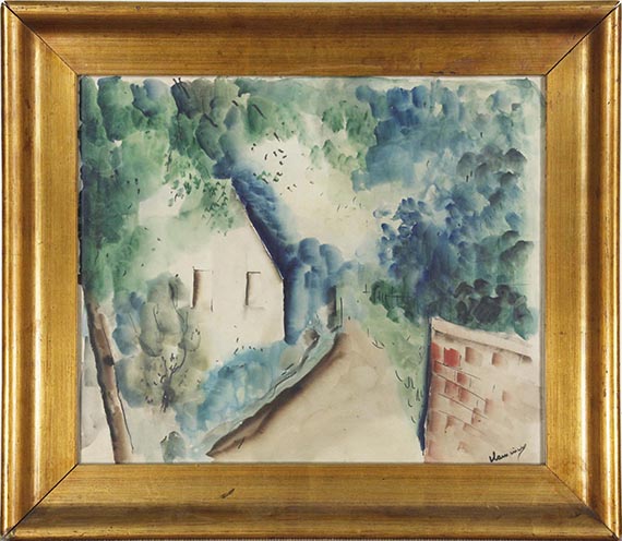Maurice de Vlaminck - La Maison sous les arbres - Rahmenbild