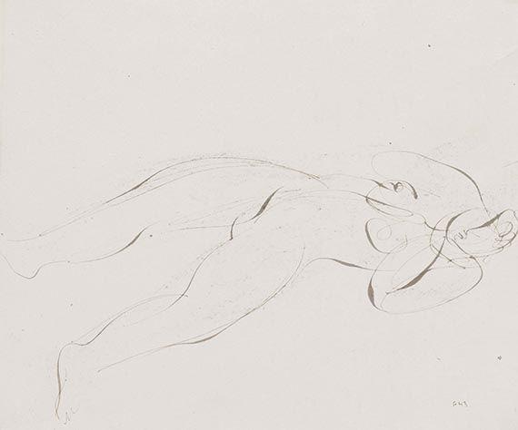 Jean Fautrier - Liegende Frauenakte (4 Blatt)
