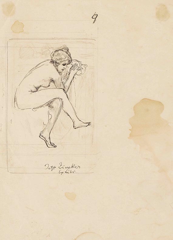 Max Klinger - Entwurfszeichnungen (6 Bll.) - Weitere Abbildung