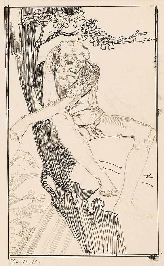 Max Klinger - Entwurfszeichnungen (6 Bll.) - Weitere Abbildung