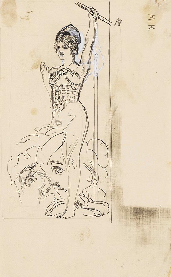 Max Klinger - Entwurfszeichnungen (6 Bll.) - Weitere Abbildung