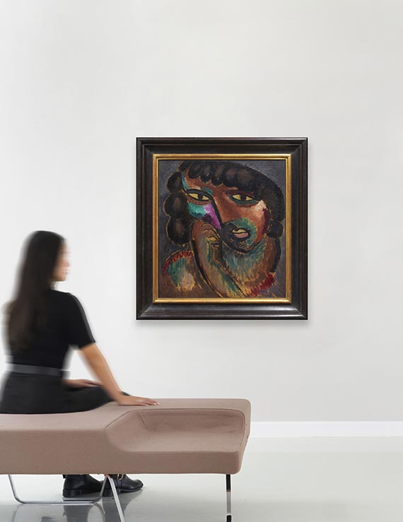 Alexej von Jawlensky - Kopf in Bronzefarben – Bildnis Sacharoff - Weitere Abbildung