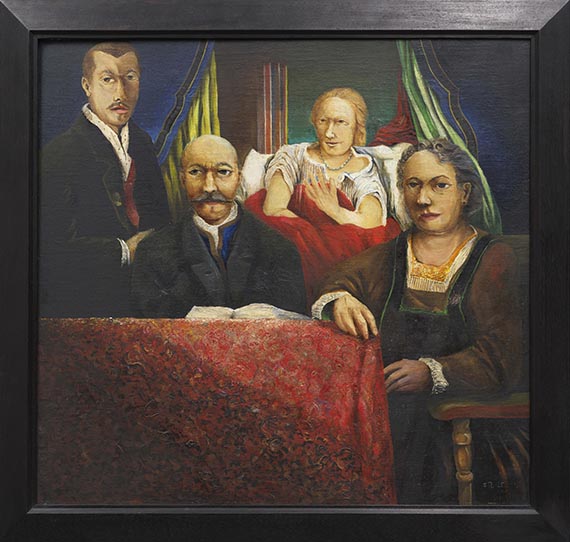 Franz Radziwill - Eine Türe öffnet sich (mit Selbstbildnis) - Rahmenbild