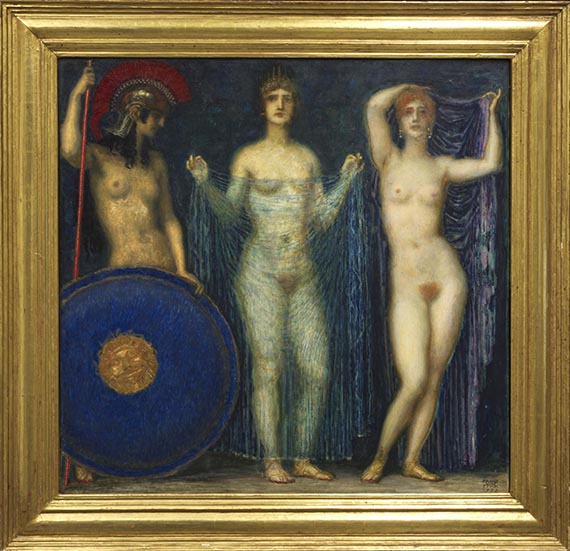Franz von Stuck - Urteil des Paris - Rahmenbild