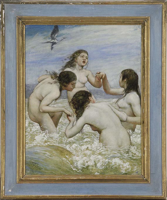 Hans Thoma - Tanz in den Wellen - Rahmenbild