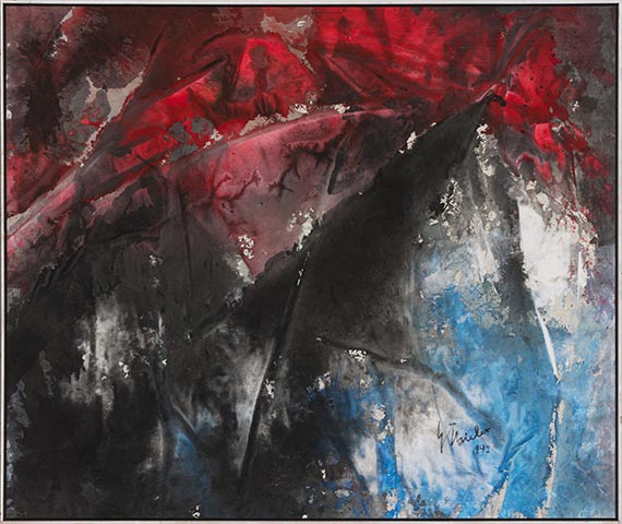 Fred Thieler - Aufbrechendes Schwarz - Rahmenbild