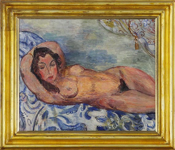 Hans Purrmann - Liegender Akt - Rahmenbild