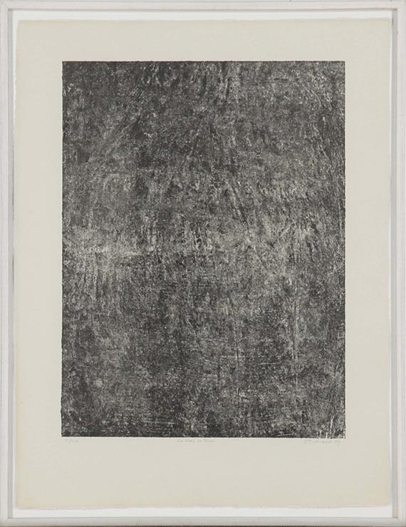 Jean Dubuffet - Le drap de terre - Rahmenbild