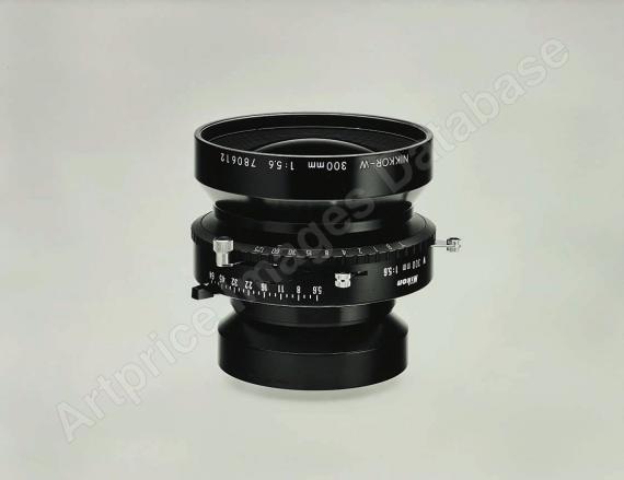 Nikkor W300 mm f/5.6 with No. 3 shutter 1:5.6 Product Aperture f/64 Product Number 1320 NAS Serial Number 780612 Large Format Camera Lens. Photography by the...
