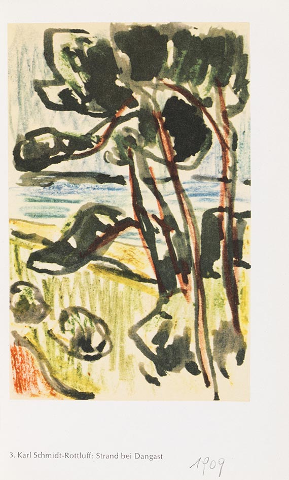Karl Schmidt-Rottluff - "Maler der Brücke. Farbige Kartengrüße an Rosa Schapire" - Weitere Abbildung