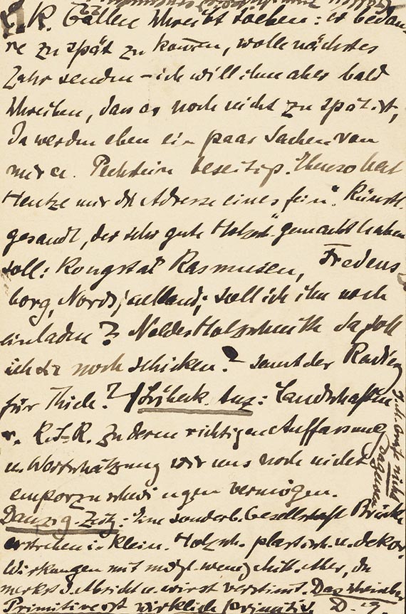  Konvolut - 9 Postkarten, teils mit Motiven von Karl Schmidt-Rottluff, an den Künstler selbst und Ernst Beyersdorff - Weitere Abbildung