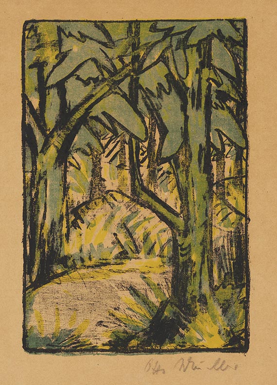 Otto Mueller - Waldlandschaft