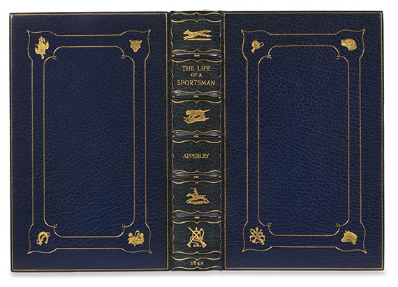   - Konvolut engl. Literatur mit kol. Tafeln. 5 Werke in 6 Bänden