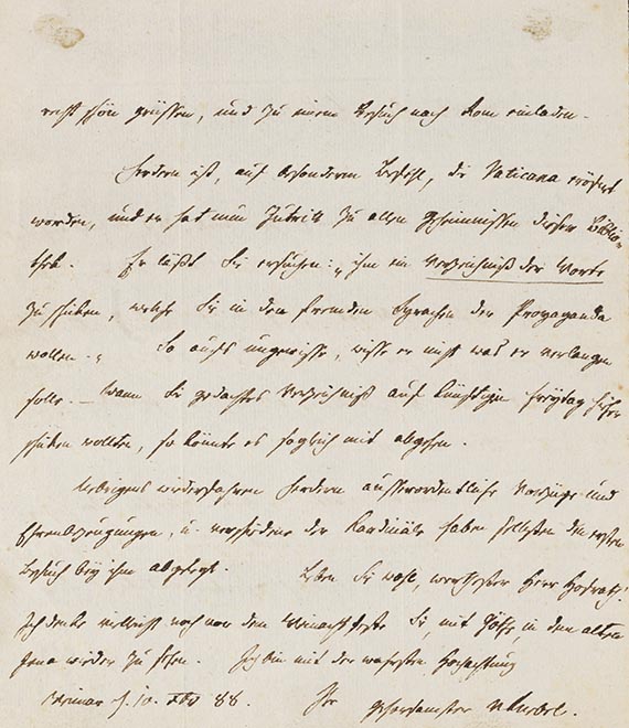 Karl Ludwig von Knebel - A 6: Brief, 2 S.