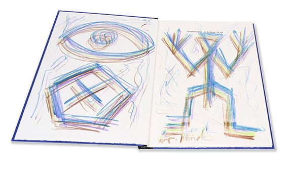 A. R. Penck (d.i. Ralf Winkler) - Falkner, Gerhard, N. VIII. ein dich ten der tat. Mit Illustrationen und Orig.-Zeichnung von A. R. Penck