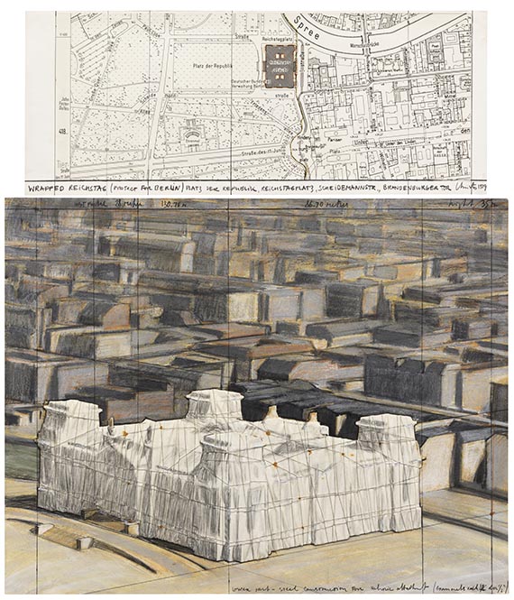  Christo - Wrapped Reichstag (Project for Berlin) (2-teilig)