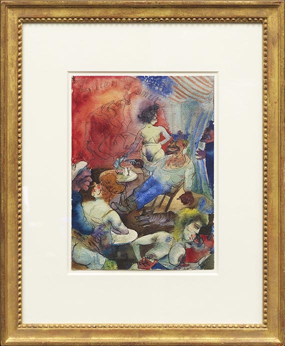 Otto Dix - Salon d'amur (Matrosenkneipe) - Rahmenbild