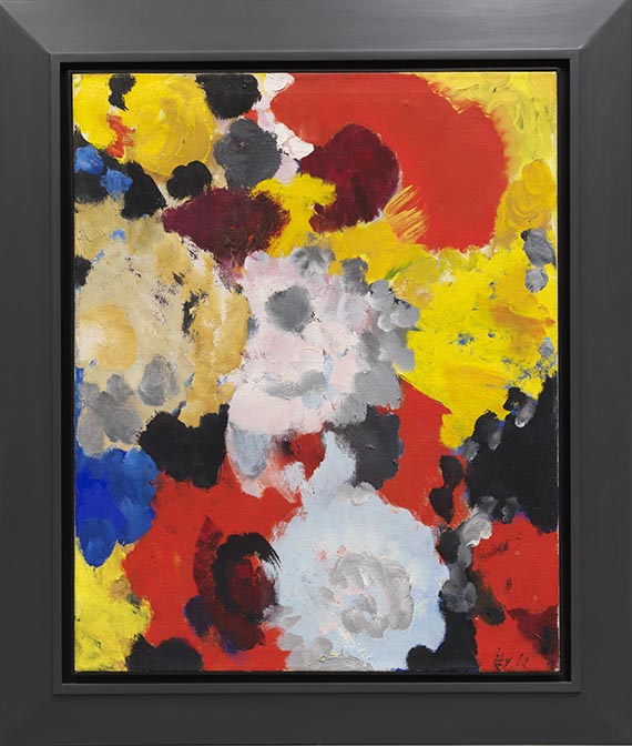 Ernst Wilhelm Nay - Aufleuchtend in Rot - Rahmenbild