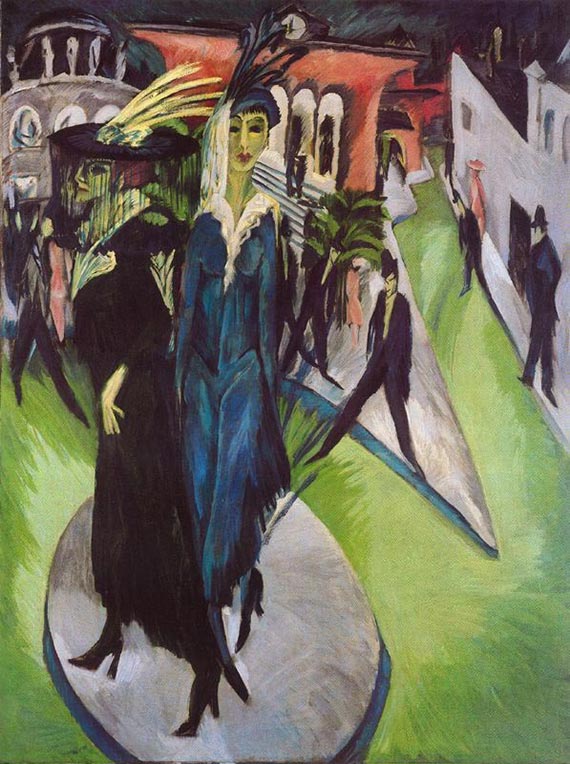 Abbildung zu: Ernst Ludwig Kirchner, Potsdamer Platz, 1914, Öl auf Leinwand, Neue Nationalgalerie, Berlin.