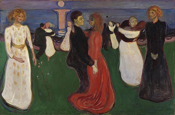 Abbildung zu: Edvard Munch, Livets dans (Der Tanz des Lebens), 1899/1900, Öl auf Leinwand, Norwegische Nationalgalerie, Oslo.