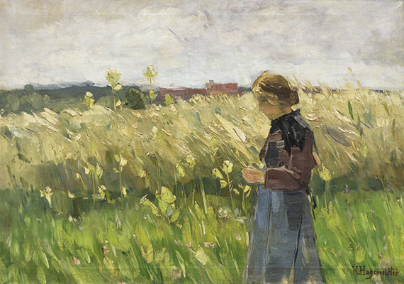 Karl Hagemeister - Spaziergang im Hochsommer