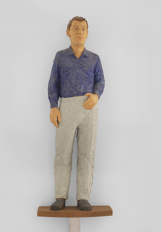 Stephan Balkenhol - Mann in blauem Hemd - Weitere Abbildung