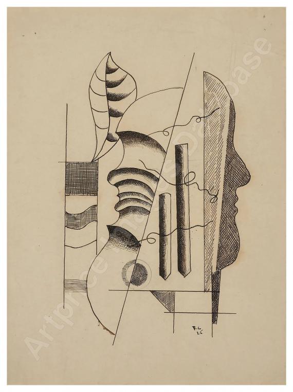 FERNAND LÉGERFeuille et profil (1...