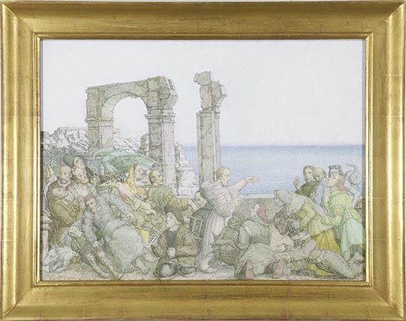 Werner Tübke - Am Gardasee - Rahmenbild