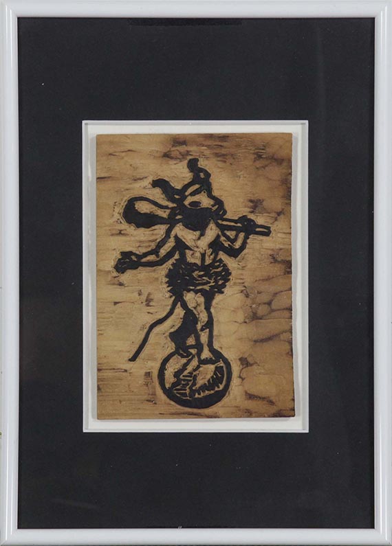 Hermann Max Pechstein - Exlibris Dr. August Ochsenbein - Rahmenbild