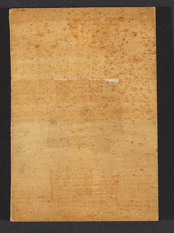 Hermann Max Pechstein - Exlibris Dr. August Ochsenbein - R&uuml;ckseite