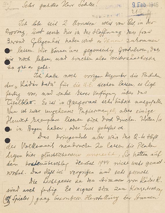 Zoltan Kodaly - Eigh. Brief m. U.