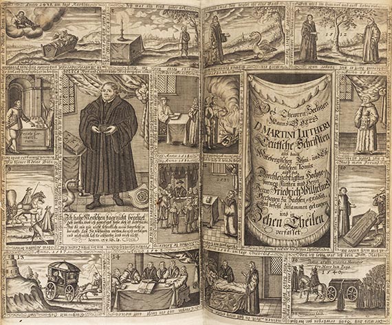 Martin Luther - Aller deutschen Bücher. 9 Bde. und Reg., zus. in 8 Bänden