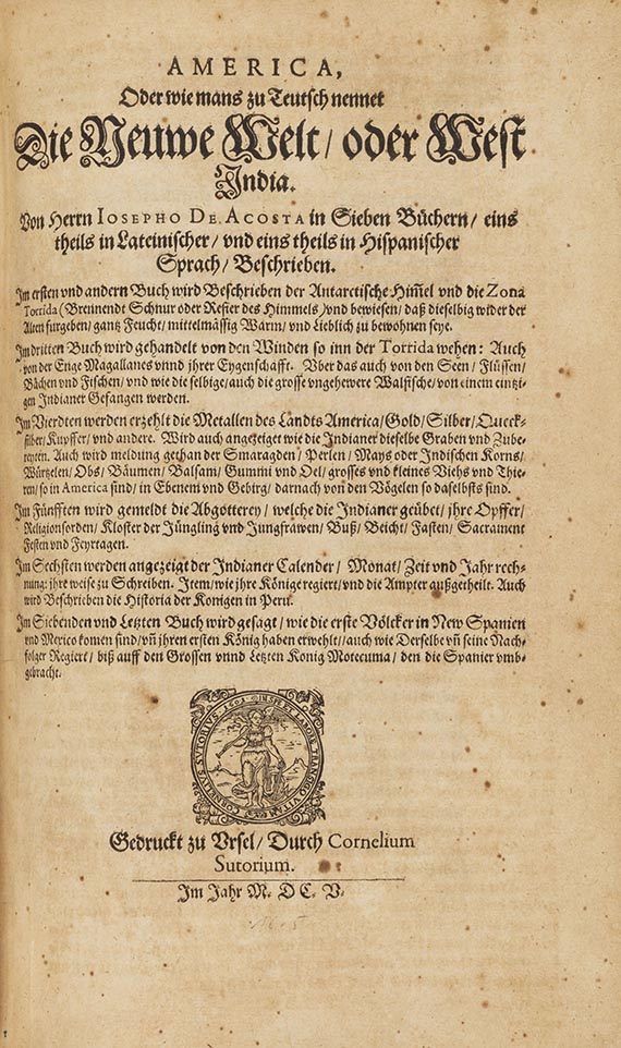 Matthias Quad - Geographisch Handtbuch. - Angeb.: Acosta, America, oder ... die Neuwe Welt, oder West-India - Weitere Abbildung