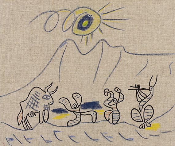 Pablo Picasso - Linolschnitte. Mit Widmung u. Zeichnung von Picasso