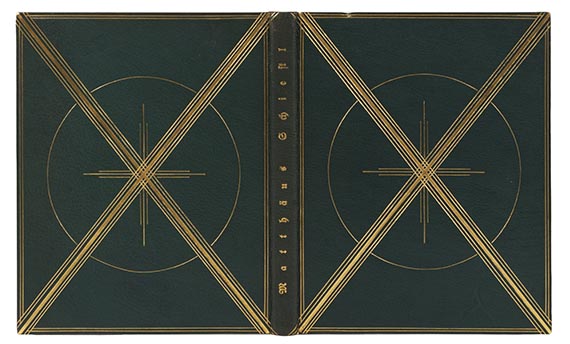 Cajetan Oßwald - Matthäus Schiestl. Handeinband von Otto Dorfner