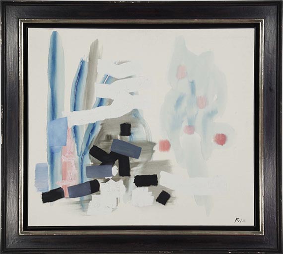 Fritz Winter - Schwingendes Blau - Rahmenbild