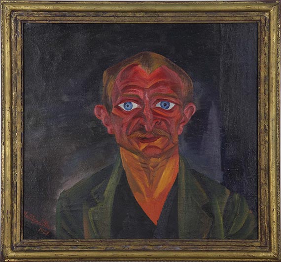 Conrad Felixmüller - Portrait Oskar Elsner - Rahmenbild