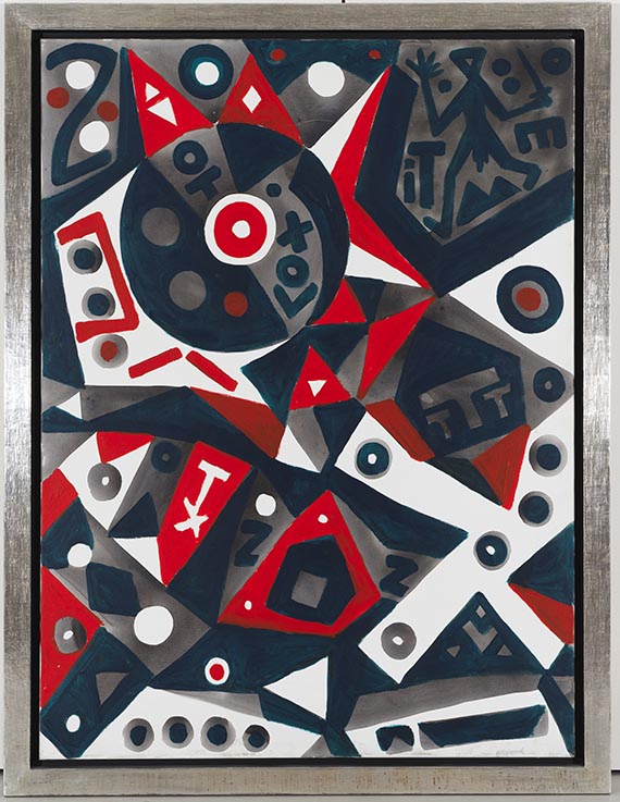 A. R. Penck (d.i. Ralf Winkler) - Minotaurus selbst - Rahmenbild