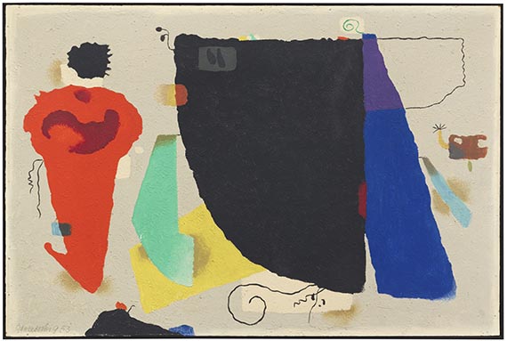 Willi Baumeister - Phantom mit roter Figur