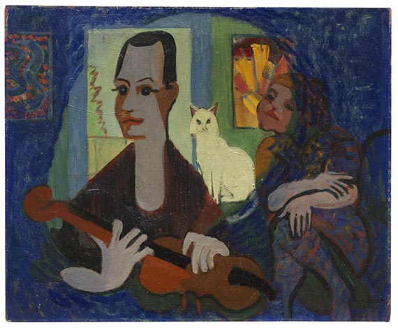 Ernst Ludwig Kirchner - Hommage à Klee (Bildnis Paul Klee und Frau)