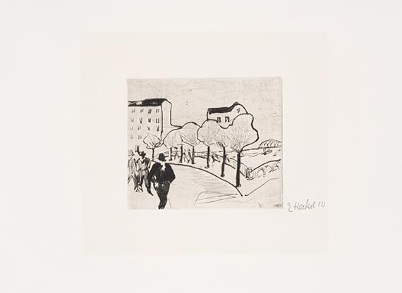 Erich Heckel - 6. Jahresmappe der Künstlergruppe ”Brücke”, gewidmet Erich Heckel - Weitere Abbildung