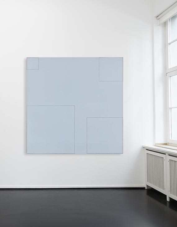 Robert Mangold - Four squares within a square (Light Blue) - Weitere Abbildung