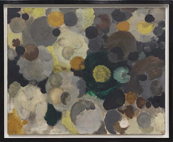 Ernst Wilhelm Nay - Smaragd in Grau - Rahmenbild