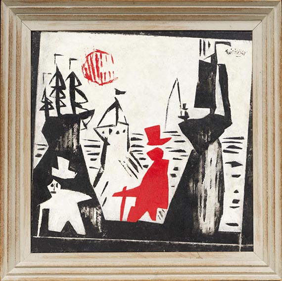 Lyonel Feininger - At the Sea-Side, Panel I - Rahmenbild