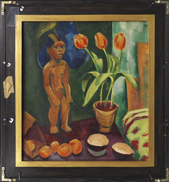 Hermann Max Pechstein - Zwei liegende Mädchen - Rahmenbild