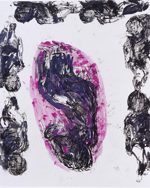 Abbildung zu: Georg Baselitz, Friedrichs Melancholie, 1998, Öl auf Leinwand, Sammlung der Bundesrepublik Deutschland, Reichstagsgebäude, Berlin. © Georg Baselitz 2026